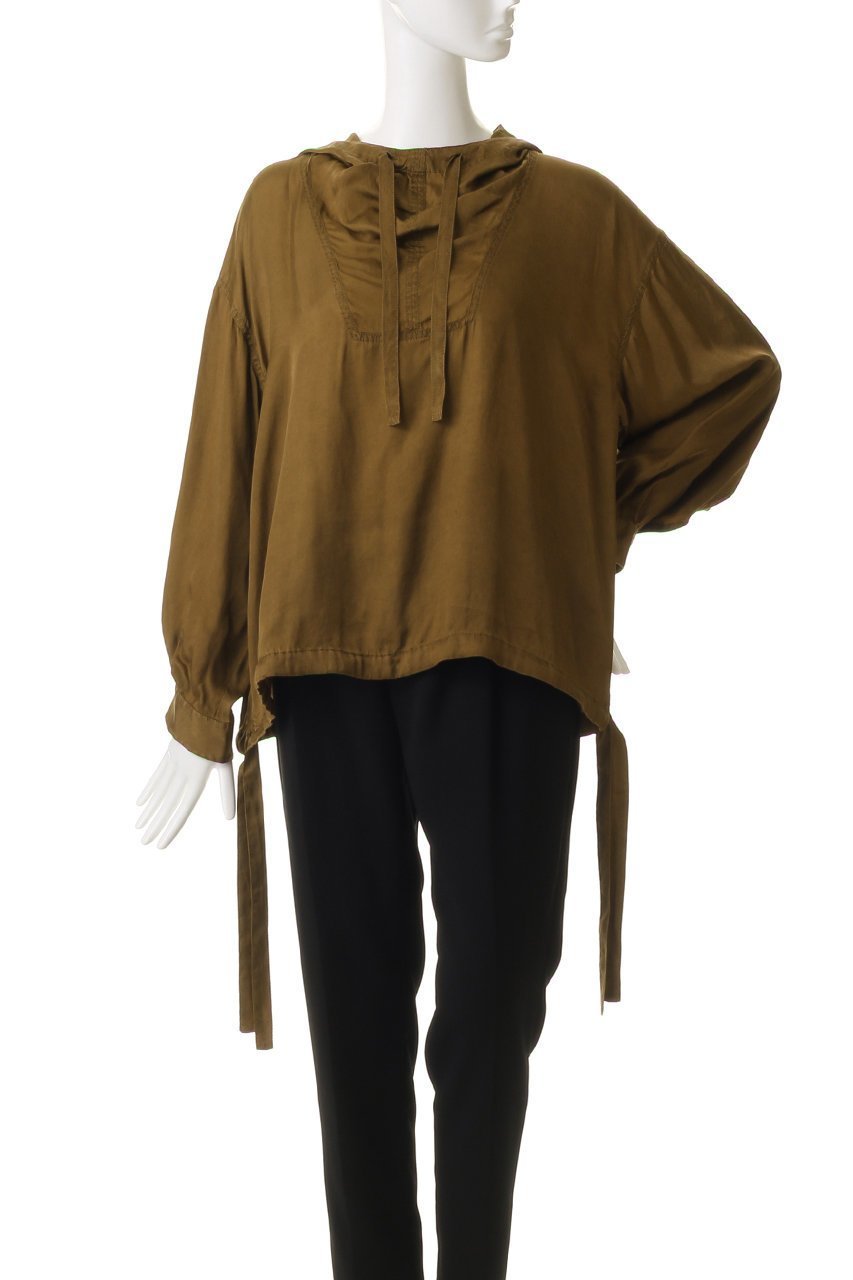 【プレインピープル/PLAIN PEOPLE】のearth pigment cloth アノラック風ブラウス 人気、トレンドファッション・服の通販 founy(ファニー) 　ファッション　Fashion　レディースファッション　Fashion for Women　トップス・カットソー　Cut & Sew Tops　シャツ・ブラウス・オフィスカジュアル　Elegant Blouses & Button-Ups　とろみ　Fluid, Flowy Fabric　スタイリッシュ　Stylish, Fashionable　スリーブ　Sleeve, Long Sleeve / Short Sleeve　トラベル　Travel, Travel Gear　モダン　Modern, Contemporary　ロング　Long, Long-Length　エレガント 上品　Elegant　新作・新入荷　New Arrivals / New In　other-2|ID: prp329100004719403 ipo3291000000034103096