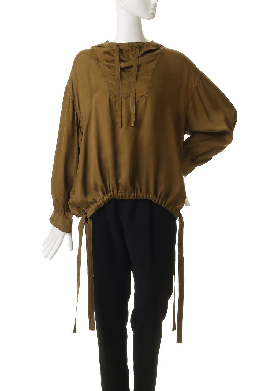 【プレインピープル/PLAIN PEOPLE】のearth pigment cloth アノラック風ブラウス 人気、トレンドファッション・服の通販 founy(ファニー) 　ファッション　Fashion　レディースファッション　Fashion for Women　トップス・カットソー　Cut & Sew Tops　シャツ・ブラウス・オフィスカジュアル　Elegant Blouses & Button-Ups　とろみ　Fluid, Flowy Fabric　スタイリッシュ　Stylish, Fashionable　スリーブ　Sleeve, Long Sleeve / Short Sleeve　トラベル　Travel, Travel Gear　モダン　Modern, Contemporary　ロング　Long, Long-Length　エレガント 上品　Elegant　新作・新入荷　New Arrivals / New In　other-6|ID: prp329100004719403 ipo3291000000034103103