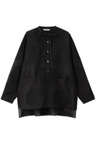 【プレインピープル/PLAIN PEOPLE】のビッグドットスラッシュネックシャツ ブラック|ID: prp329100004719404 ipo3291000000034103105