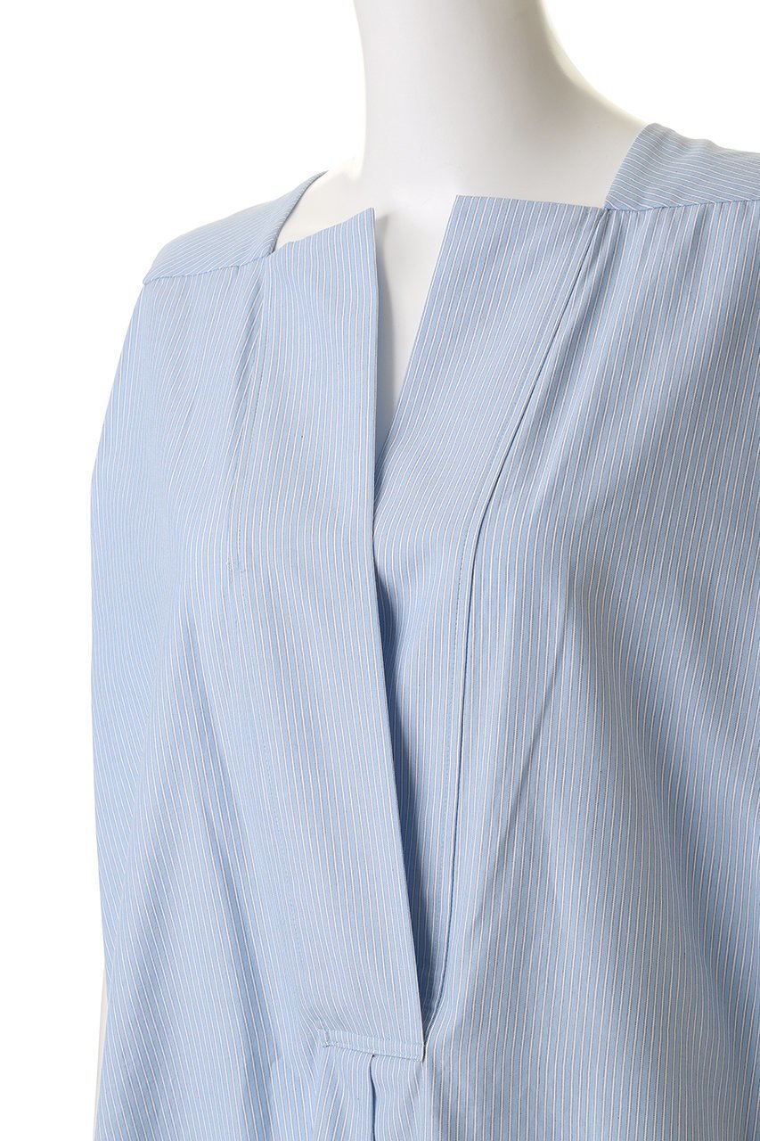 【プレインピープル/PLAIN PEOPLE】のブルーストライプジャンプスーツ 人気、トレンドファッション・服の通販 founy(ファニー) 　ファッション　Fashion　レディースファッション　Fashion for Women　パンツ　Pants & Trousers　コレクション　Collection, Seasonal Line　スーツ　Suit, Formalwear　ドレス　Dress, One-Piece　ポケット　Pocket, Pocket Detail　リボン　Ribbon, Bow　新作・新入荷　New Arrivals / New In　other-5|ID: prp329100004719405 ipo3291000000034103121