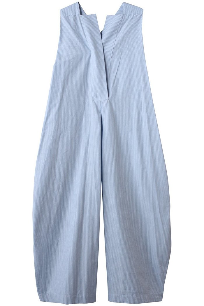 【プレインピープル/PLAIN PEOPLE】のブルーストライプジャンプスーツ インテリア・キッズ・メンズ・レディースファッション・服の通販 founy(ファニー) https://founy.com/ ファッション Fashion レディースファッション Fashion for Women パンツ Pants & Trousers コレクション Collection, Seasonal Line スーツ Suit, Formalwear ドレス Dress, One-Piece ポケット Pocket, Pocket Detail リボン Ribbon, Bow |ID: prp329100004719405 ipo3291000000036205173