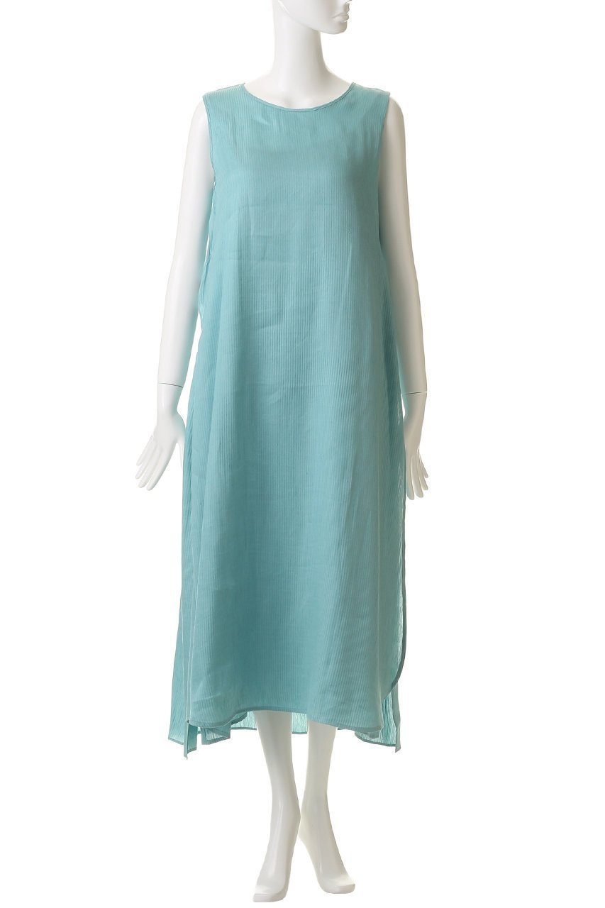 【プレインピープル/PLAIN PEOPLE】のリネンシルクピケセパレートワンピース 人気、トレンドファッション・服の通販 founy(ファニー) 　ファッション　Fashion　レディースファッション　Fashion for Women　ワンピース　Dresses　チュニック　Tunic Tops & Dresses　キャミソール　Camisole, Spaghetti Strap Top　シルク　Silk, 100% Silk　シンプル　Simple, Minimal　ストライプ　Stripe, Striped Pattern　スリット　Slit, Slit Detail　チュニック　Tunic, Long Top　ノースリーブ　Sleeveless, No-Sleeve　リネン　Linen, Linen Fabric　ロング　Long, Long-Length　other-2|ID: prp329100004719407 ipo3291000000035881125