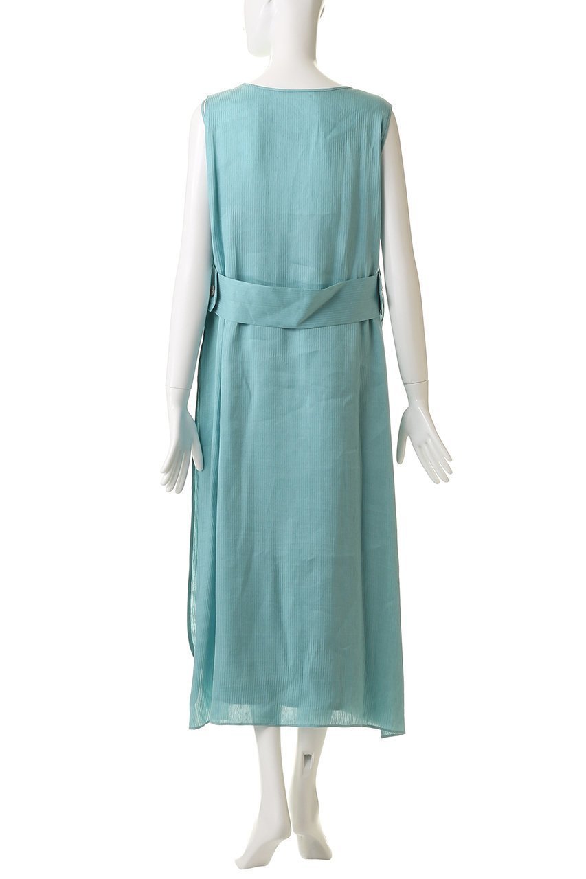 【プレインピープル/PLAIN PEOPLE】のリネンシルクピケセパレートワンピース 人気、トレンドファッション・服の通販 founy(ファニー) 　ファッション　Fashion　レディースファッション　Fashion for Women　ワンピース　Dresses　チュニック　Tunic Tops & Dresses　キャミソール　Camisole, Spaghetti Strap Top　シルク　Silk, 100% Silk　シンプル　Simple, Minimal　ストライプ　Stripe, Striped Pattern　スリット　Slit, Slit Detail　チュニック　Tunic, Long Top　ノースリーブ　Sleeveless, No-Sleeve　リネン　Linen, Linen Fabric　ロング　Long, Long-Length　other-4|ID: prp329100004719407 ipo3291000000035881127