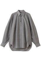 【ブラミンク/BLAMINK】のパフスリーブレギュラーカラーシャツ ミッドグレー|ID: prp329100004719416 ipo3291000000034103211