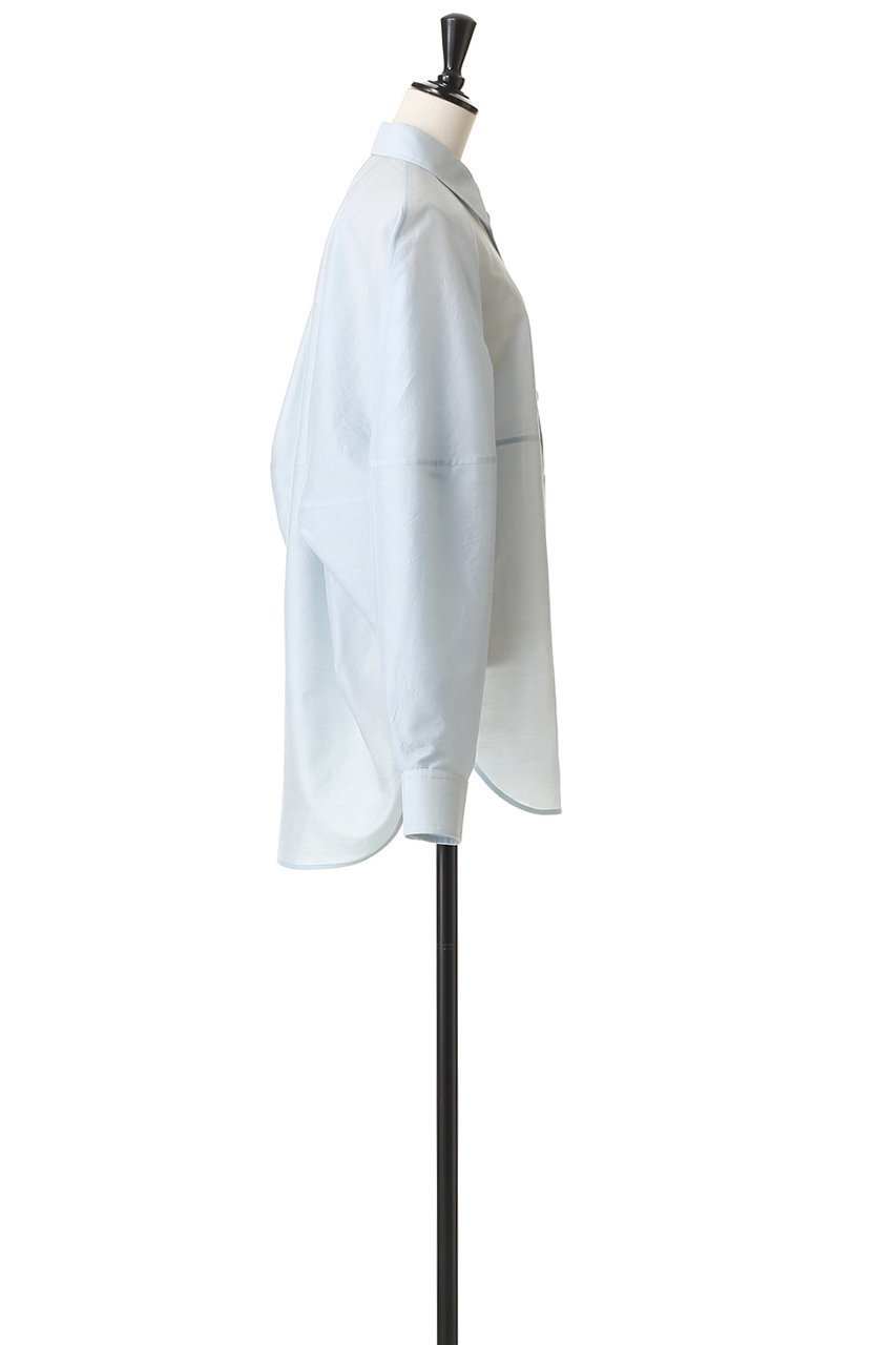 【ブラミンク/BLAMINK】のパフスリーブレギュラーカラーシャツ 人気、トレンドファッション・服の通販 founy(ファニー) 　ファッション　Fashion　レディースファッション　Fashion for Women　トップス・カットソー　Cut & Sew Tops　シャツ・ブラウス・オフィスカジュアル　Elegant Blouses & Button-Ups　シアー　Sheer, See-Through　スリーブ　Sleeve, Long Sleeve / Short Sleeve　ロング　Long, Long-Length　エレガント 上品　Elegant　新作・新入荷　New Arrivals / New In　other-3|ID: prp329100004719416 ipo3291000000034103216