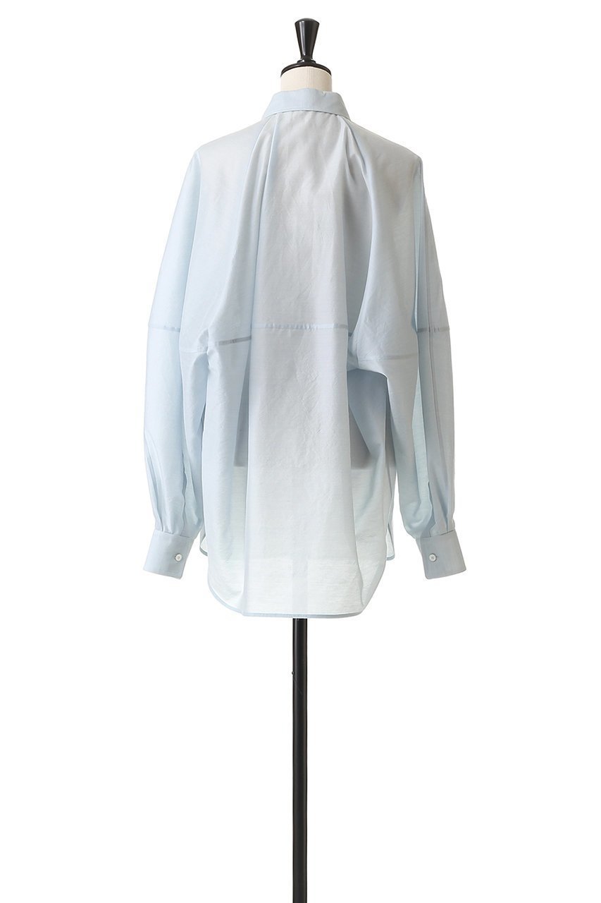 【ブラミンク/BLAMINK】のパフスリーブレギュラーカラーシャツ 人気、トレンドファッション・服の通販 founy(ファニー) 　ファッション　Fashion　レディースファッション　Fashion for Women　トップス・カットソー　Cut & Sew Tops　シャツ・ブラウス・オフィスカジュアル　Elegant Blouses & Button-Ups　シアー　Sheer, See-Through　スリーブ　Sleeve, Long Sleeve / Short Sleeve　ロング　Long, Long-Length　エレガント 上品　Elegant　新作・新入荷　New Arrivals / New In　other-4|ID: prp329100004719416 ipo3291000000034103217