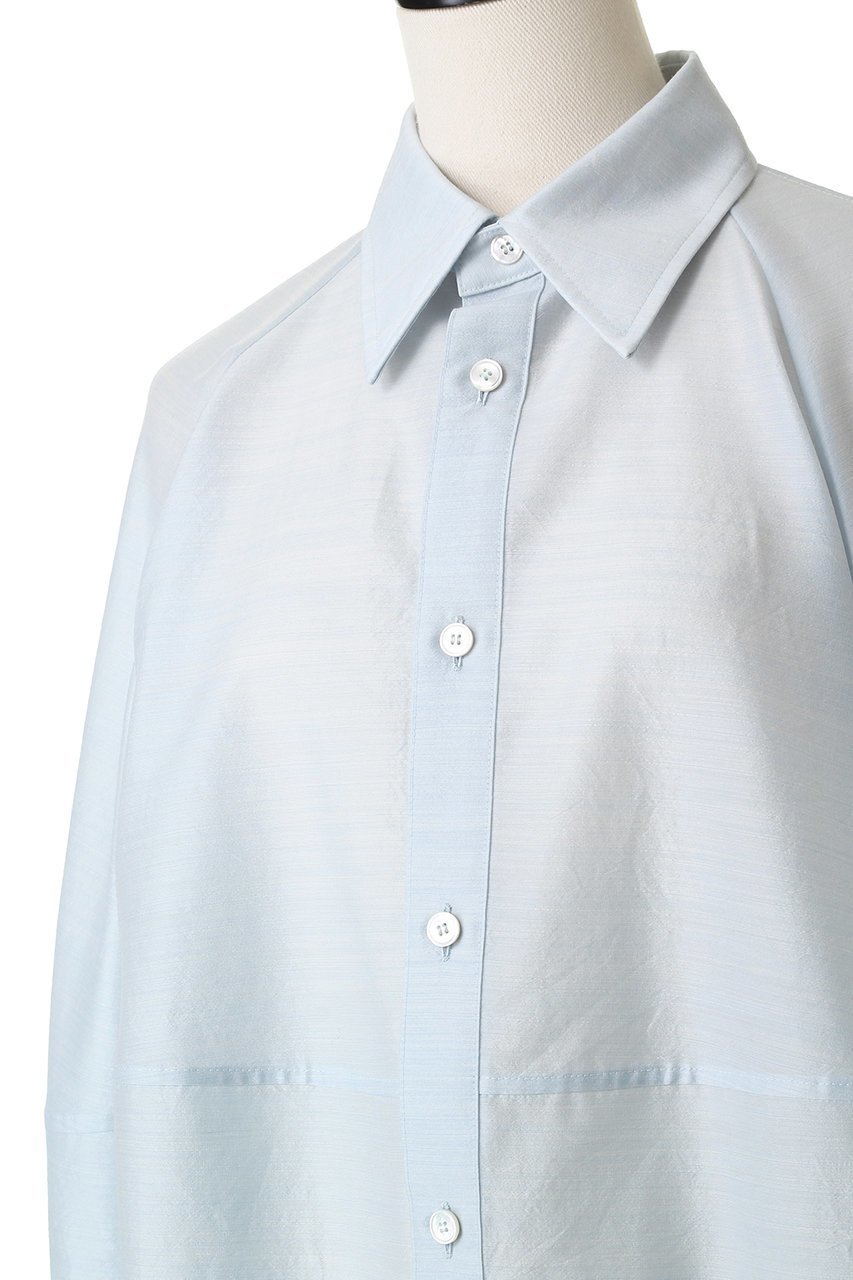 【ブラミンク/BLAMINK】のパフスリーブレギュラーカラーシャツ 人気、トレンドファッション・服の通販 founy(ファニー) 　ファッション　Fashion　レディースファッション　Fashion for Women　トップス・カットソー　Cut & Sew Tops　シャツ・ブラウス・オフィスカジュアル　Elegant Blouses & Button-Ups　シアー　Sheer, See-Through　スリーブ　Sleeve, Long Sleeve / Short Sleeve　ロング　Long, Long-Length　エレガント 上品　Elegant　新作・新入荷　New Arrivals / New In　other-5|ID: prp329100004719416 ipo3291000000034103218
