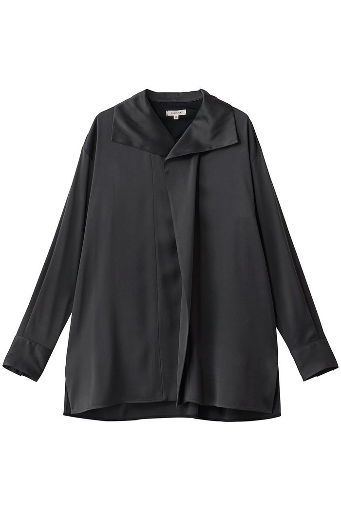 【ブラミンク/BLAMINK】のフライフロントロングスリーブ インテリア・キッズ・メンズ・レディースファッション・服の通販 founy(ファニー) https://founy.com/ ファッション Fashion レディースファッション Fashion for Women トップス・カットソー Cut & Sew Tops シャツ・ブラウス・オフィスカジュアル Elegant Blouses & Button-Ups サテン Satin, Glossy Fabric シルク Silk, 100% Silk スリーブ Sleeve, Long Sleeve / Short Sleeve フロント Front, Front Design リラックス Relax, Relaxed Fit ロング Long, Long-Length エレガント 上品 Elegant |ID: prp329100004719418 ipo3291000000035477886