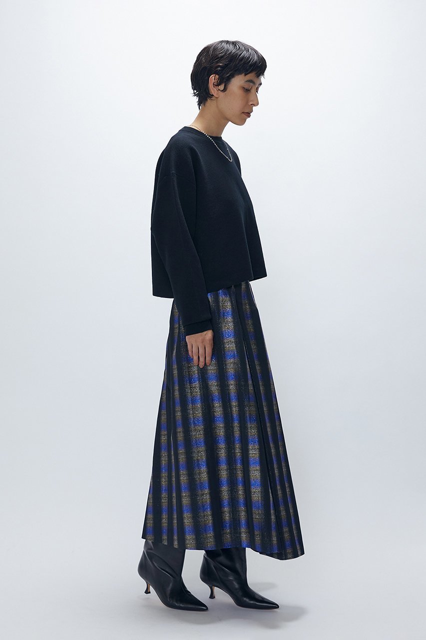 【プルミエ アロンディスモン/1er Arrondissement】のボックスショートニットプルオーバー 人気、トレンドファッション・服の通販 founy(ファニー) 　ファッション　Fashion　レディースファッション　Fashion for Women　トップス・カットソー　Cut & Sew Tops　ニット　Knit Tops & Sweaters　カジュアルプルオーバー・ニットトップス　Pullovers & Knit Tops / Casual Pullovers　ショート　Short, Short Length　シンプル　Simple, Minimal　デニム　Denim, Jeans Material　バランス　Balance, Style Balance　フィット　Fit, Slim Fit　フォルム　Silhouette, Form　ボックス　Boxy, Box Shape　other-8|ID: prp329100004719426 ipo3291000000034321806