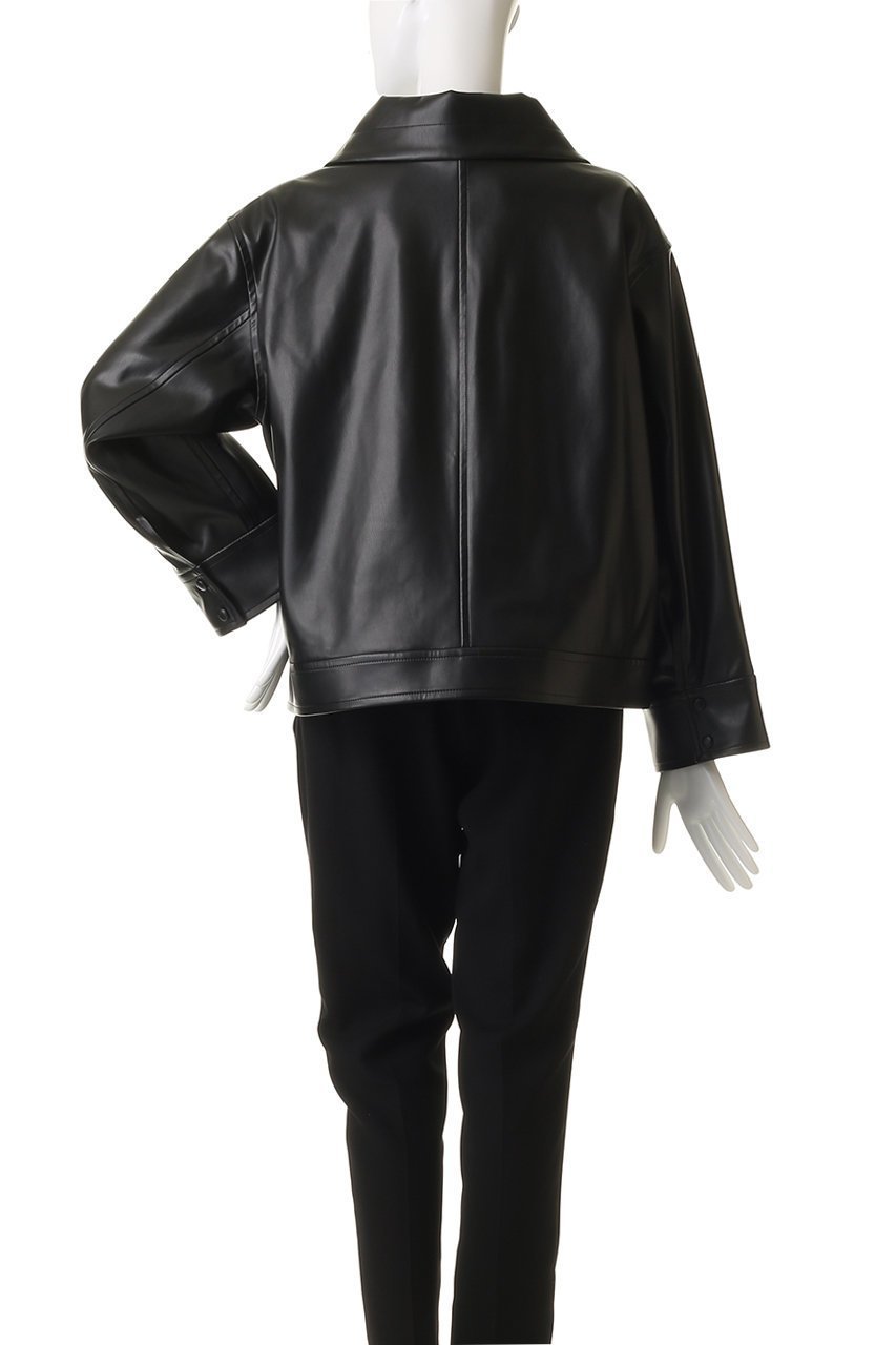 【プルミエ アロンディスモン/1er Arrondissement】のフェイクレザージャケット 人気、トレンドファッション・服の通販 founy(ファニー) 　ファッション　Fashion　レディースファッション　Fashion for Women　アウター　Coat / Outerwear Collection　レディースジャケット・軽アウター　Jackets　ジャケット　Jacket, Outerwear　スタンド　Stand Collar, Upright Stand　フェイクレザー　Faux Leather, PU Leather　ブルゾン　Blouson, Bomber Jacket　モダン　Modern, Contemporary　リアル　Real, Realistic　エレガント 上品　Elegant　A/W・秋冬　Autumn/Winter　other-4|ID: prp329100004719428 ipo3291000000035561363