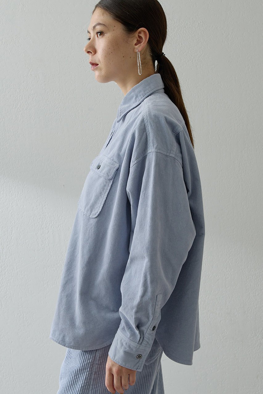 【ウィムガゼット/Whim Gazette】のコールシャツ 人気、トレンドファッション・服の通販 founy(ファニー) 　ファッション　Fashion　レディースファッション　Fashion for Women　トップス・カットソー　Cut & Sew Tops　シャツ・ブラウス・オフィスカジュアル　Elegant Blouses & Button-Ups　おすすめ　Recommended / Our Picks　コーデュロイ　Corduroy, Cord Fabric　スリーブ　Sleeve, Long Sleeve / Short Sleeve　セットアップ　Set-Up, Coordinated Outfit　ロング　Long, Long-Length　ワイド　Wide, Wide Fit　ヴィンテージ　Vintage Style　新作・新入荷　New Arrivals / New In　other-2|ID: prp329100004719429 ipo3291000000034103321