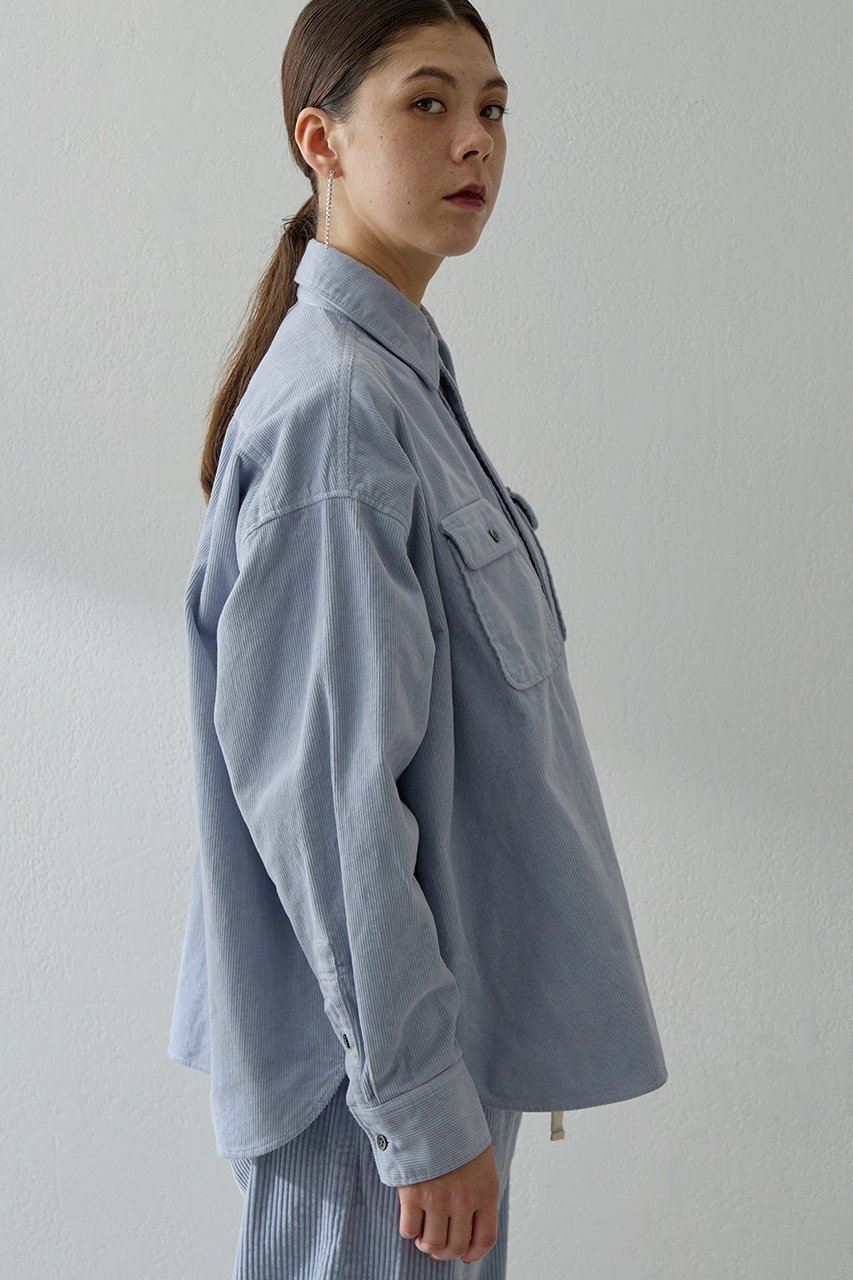 【ウィムガゼット/Whim Gazette】のコールシャツ 人気、トレンドファッション・服の通販 founy(ファニー) 　ファッション　Fashion　レディースファッション　Fashion for Women　トップス・カットソー　Cut & Sew Tops　シャツ・ブラウス・オフィスカジュアル　Elegant Blouses & Button-Ups　おすすめ　Recommended / Our Picks　コーデュロイ　Corduroy, Cord Fabric　スリーブ　Sleeve, Long Sleeve / Short Sleeve　セットアップ　Set-Up, Coordinated Outfit　ロング　Long, Long-Length　ワイド　Wide, Wide Fit　ヴィンテージ　Vintage Style　再入荷　Restock / Back in Stock　other-4|ID: prp329100004719429 ipo3291000000034605156