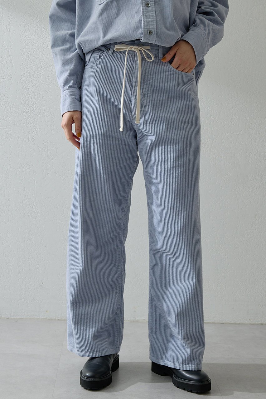 【ウィムガゼット/Whim Gazette】のコールドロストパンツ インテリア・キッズ・メンズ・レディースファッション・服の通販 founy(ファニー) 　ファッション　Fashion　レディースファッション　Fashion for Women　パンツ　Pants & Trousers　おすすめ　Recommended / Our Picks　コーデュロイ　Corduroy, Cord Fabric　セットアップ　Set-Up, Coordinated Outfit　リラックス　Relax, Relaxed Fit　ワイド　Wide, Wide Fit　再入荷　Restock / Back in Stock　サックスブルー|ID: prp329100004719431 ipo3291000000034495385