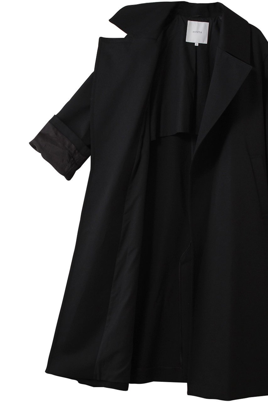 【エステータ/esteta】のウールトレンチコート 人気、トレンドファッション・服の通販 founy(ファニー) 　ファッション　Fashion　レディースファッション　Fashion for Women　アウター　Coat / Outerwear Collection　コート・ロングコート・ピーコート　Long Coats, Peacoats & More　トレンチコート / 春秋の定番アウター　Trench Coats　なめらか　Smooth, Silky Texture　エレガント 上品　Elegant　トレンド　Trend, Trending Now　ファブリック　Fabric, Textile　プレーン　Plain, Simple　ロング　Long, Long-Length　新作・新入荷　New Arrivals / New In　other-6|ID: prp329100004719435 ipo3291000000034103379