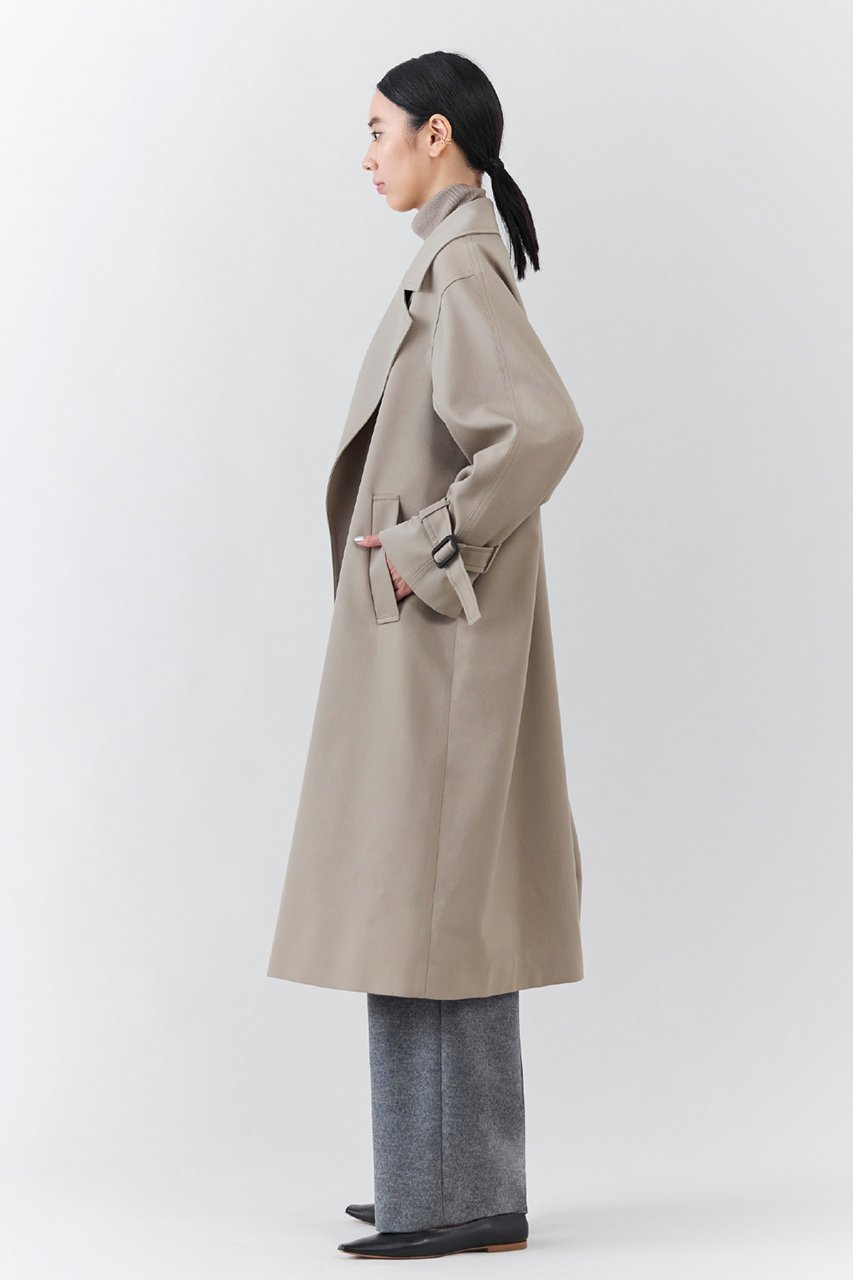 【エステータ/esteta】のウールトレンチコート 人気、トレンドファッション・服の通販 founy(ファニー) 　ファッション　Fashion　レディースファッション　Fashion for Women　アウター　Coat / Outerwear Collection　コート・ロングコート・ピーコート　Long Coats, Peacoats & More　トレンチコート / 春秋の定番アウター　Trench Coats　なめらか　Smooth, Silky Texture　エレガント 上品　Elegant　トレンド　Trend, Trending Now　ファブリック　Fabric, Textile　プレーン　Plain, Simple　ロング　Long, Long-Length　other-7|ID: prp329100004719435 ipo3291000000035924798
