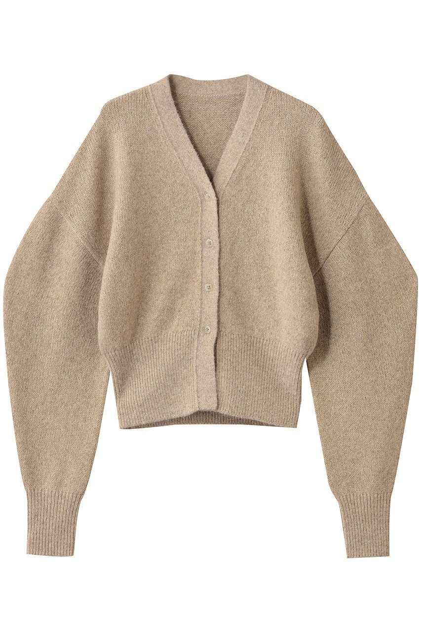 【エステータ/esteta】のシャイニーカーディガン インテリア・キッズ・メンズ・レディースファッション・服の通販 founy(ファニー) 　ファッション　Fashion　レディースファッション　Fashion for Women　トップス・カットソー　Cut & Sew Tops　ニット　Knit Tops & Sweaters　カーディガン・羽織り　Layered Style Cardigans　カーディガン　Cardigan, Knitwear　トレンド　Trend, Trending Now　ミックス　Mix, Mixed Style　エレガント 上品　Elegant　新作・新入荷　New Arrivals / New In　ベージュ|ID: prp329100004719436 ipo3291000000034103382