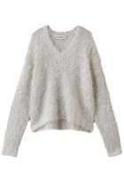 【デパリエ/DEPAREILLE】のモヘアグリッターシャギーVネックニット オフホワイト|ID: prp329100004719437 ipo3291000000034103388