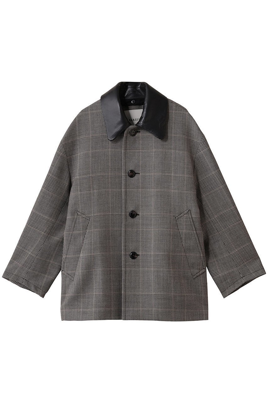 【デパリエ/DEPAREILLE】のグレンチェックレザーカラージャケット 人気、トレンドファッション・服の通販 founy(ファニー) 　ファッション　Fashion　レディースファッション　Fashion for Women　アウター　Coat / Outerwear Collection　レディースジャケット・軽アウター　Jackets　おすすめ　Recommended / Our Picks　ジャケット　Jacket, Outerwear　チェック　Check, Plaid, Tartan　マニッシュ　Mannish, Boyish　エレガント 上品　Elegant　新作・新入荷　New Arrivals / New In　 other-1|ID: prp329100004719438 ipo3291000000034103395