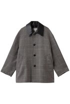 【デパリエ/DEPAREILLE】のグレンチェックレザーカラージャケット グレー|ID: prp329100004719438 ipo3291000000034103396