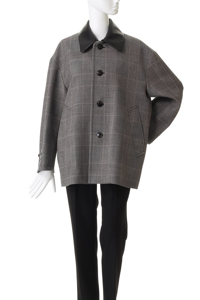 【デパリエ/DEPAREILLE】のグレンチェックレザーカラージャケット 人気、トレンドファッション・服の通販 founy(ファニー) 　ファッション　Fashion　レディースファッション　Fashion for Women　アウター　Coat / Outerwear Collection　レディースジャケット・軽アウター　Jackets　おすすめ　Recommended / Our Picks　ジャケット　Jacket, Outerwear　チェック　Check, Plaid, Tartan　マニッシュ　Mannish, Boyish　エレガント 上品　Elegant　新作・新入荷　New Arrivals / New In　other-2|ID: prp329100004719438 ipo3291000000034103397