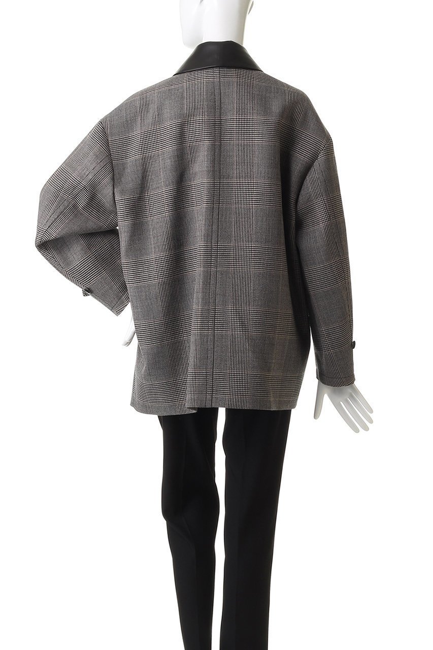 【デパリエ/DEPAREILLE】のグレンチェックレザーカラージャケット 人気、トレンドファッション・服の通販 founy(ファニー) 　ファッション　Fashion　レディースファッション　Fashion for Women　アウター　Coat / Outerwear Collection　レディースジャケット・軽アウター　Jackets　おすすめ　Recommended / Our Picks　ジャケット　Jacket, Outerwear　チェック　Check, Plaid, Tartan　マニッシュ　Mannish, Boyish　エレガント 上品　Elegant　新作・新入荷　New Arrivals / New In　other-4|ID: prp329100004719438 ipo3291000000034103399