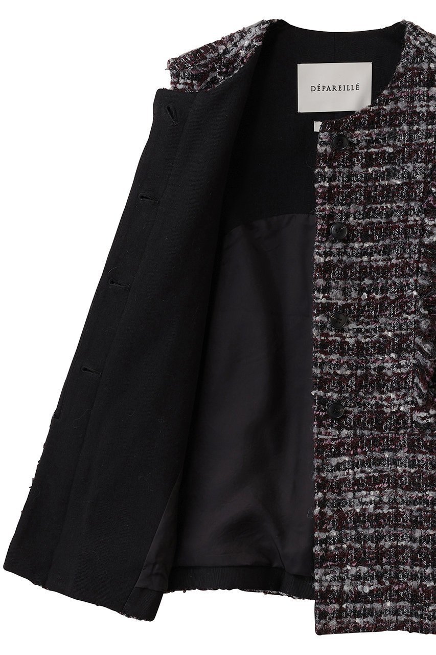【デパリエ/DEPAREILLE】のミックスツイードジレ 人気、トレンドファッション・服の通販 founy(ファニー) 　ファッション　Fashion　レディースファッション　Fashion for Women　アウター　Coat / Outerwear Collection　レディースジャケット・軽アウター　Jackets　おすすめ　Recommended / Our Picks　ジャケット　Jacket, Outerwear　セレモニー　Ceremony　フリンジ　Fringe, Tassel　ベスト　Vest, Waistcoat　エレガント 上品　Elegant　新作・新入荷　New Arrivals / New In　other-6|ID: prp329100004719439 ipo3291000000034103411