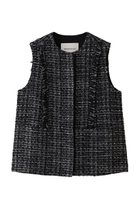 【デパリエ/DEPAREILLE】のミックスツイードジレ ブラック|ID: prp329100004719439 ipo3291000000035924811