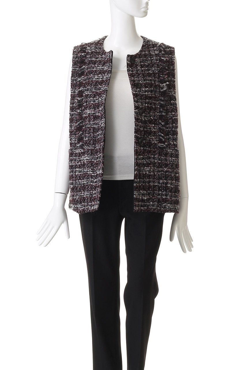 【デパリエ/DEPAREILLE】のミックスツイードジレ 人気、トレンドファッション・服の通販 founy(ファニー) 　ファッション　Fashion　レディースファッション　Fashion for Women　アウター　Coat / Outerwear Collection　レディースジャケット・軽アウター　Jackets　おすすめ　Recommended / Our Picks　ジャケット　Jacket, Outerwear　セレモニー　Ceremony　フリンジ　Fringe, Tassel　ベスト　Vest, Waistcoat　エレガント 上品　Elegant　other-7|ID: prp329100004719439 ipo3291000000035924817