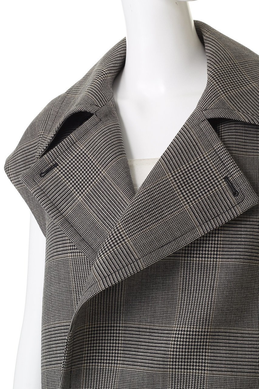 【デパリエ/DEPAREILLE】のグレンチェックジレ 人気、トレンドファッション・服の通販 founy(ファニー) 　ファッション　Fashion　レディースファッション　Fashion for Women　アウター　Coat / Outerwear Collection　レディースジャケット・軽アウター　Jackets　ショート　Short, Short Length　ジャケット　Jacket, Outerwear　チェック　Check, Plaid, Tartan　トレンド　Trend, Trending Now　バランス　Balance, Style Balance　ビッグ　Big, Oversized　ベスト　Vest, Waistcoat　新作・新入荷　New Arrivals / New In　other-5|ID: prp329100004719440 ipo3291000000034103418