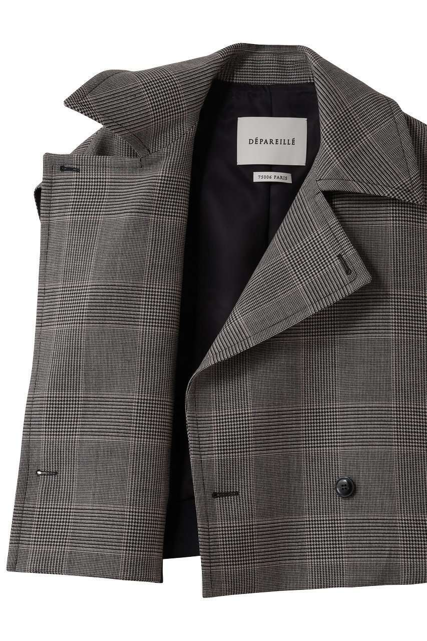 【デパリエ/DEPAREILLE】のグレンチェックジレ 人気、トレンドファッション・服の通販 founy(ファニー) 　ファッション　Fashion　レディースファッション　Fashion for Women　アウター　Coat / Outerwear Collection　レディースジャケット・軽アウター　Jackets　ショート　Short, Short Length　ジャケット　Jacket, Outerwear　チェック　Check, Plaid, Tartan　トレンド　Trend, Trending Now　バランス　Balance, Style Balance　ビッグ　Big, Oversized　ベスト　Vest, Waistcoat　新作・新入荷　New Arrivals / New In　other-6|ID: prp329100004719440 ipo3291000000034103419