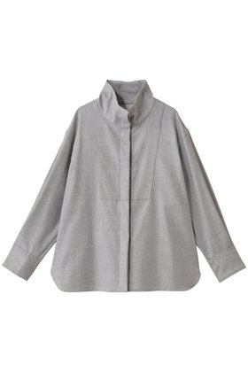 【デパリエ/DEPAREILLE】 サキソニースタンドカラーシャツ人気、トレンドファッション・服の通販 founy(ファニー) ファッション Fashion レディースファッション Fashion for Women トップス・カットソー Cut & Sew Tops シャツ・ブラウス・オフィスカジュアル Elegant Blouses & Button-Ups シンプル Simple, Minimal スタンド Stand Collar, Upright Stand スリット Slit, Slit Detail スリーブ Sleeve, Long Sleeve / Short Sleeve フロント Front, Front Design ロング Long, Long-Length 新作・新入荷 New Arrivals / New In |ID:prp329100004719441
