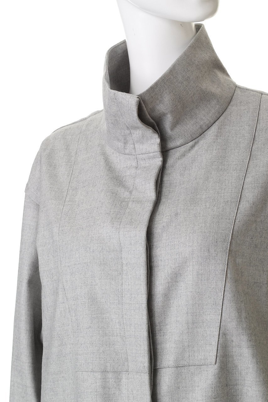 【デパリエ/DEPAREILLE】のサキソニースタンドカラーシャツ 人気、トレンドファッション・服の通販 founy(ファニー) 　ファッション　Fashion　レディースファッション　Fashion for Women　トップス・カットソー　Cut & Sew Tops　シャツ・ブラウス・オフィスカジュアル　Elegant Blouses & Button-Ups　シンプル　Simple, Minimal　スタンド　Stand Collar, Upright Stand　スリット　Slit, Slit Detail　スリーブ　Sleeve, Long Sleeve / Short Sleeve　フロント　Front, Front Design　ロング　Long, Long-Length　新作・新入荷　New Arrivals / New In　other-5|ID: prp329100004719441 ipo3291000000034103428