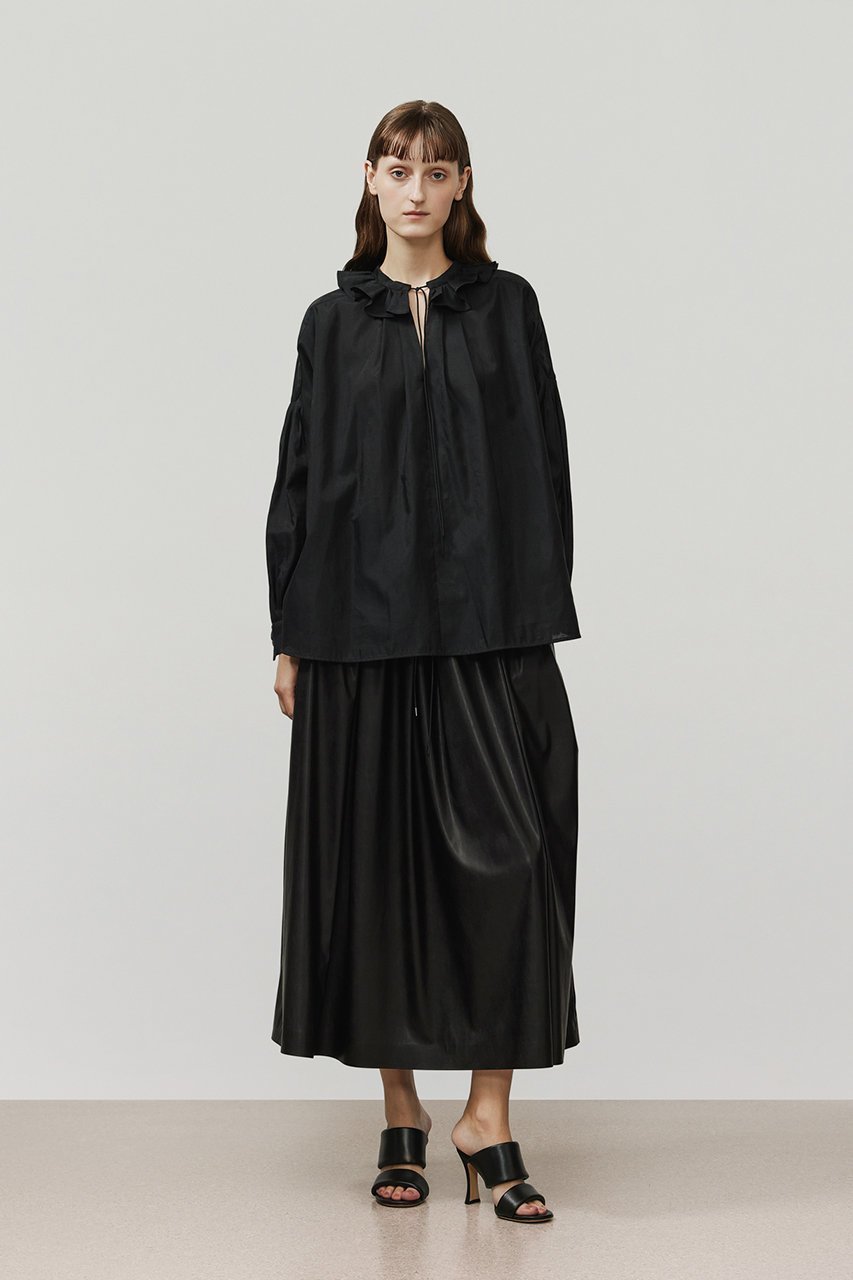 【デパリエ/DEPAREILLE】のフェイクレザープリーツスカート 人気、トレンドファッション・服の通販 founy(ファニー) ファッション Fashion レディースファッション Fashion for Women スカート Skirts プリーツスカート / 上品フェミニンスタイル Pleated Skirts ロングスカート Long Skirts / Maxi & Midi Skirts なめらか Smooth, Silky Texture エレガント 上品 Elegant ギャザー Gathered, Ruffled フェイクレザー Faux Leather, PU Leather プリーツ Pleats, Pleated リュクス Luxury, Elegant, High-End, Chic ロング Long, Long-Length other-8|ID: prp329100004719442 ipo3291000000034535849