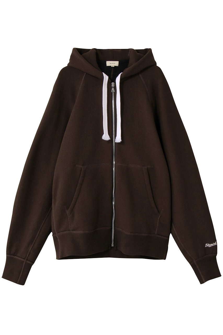【ブラミンク/BLAMINK】の【BLMK】吊り裏毛ジップパーカー インテリア・キッズ・メンズ・レディースファッション・服の通販 founy(ファニー) 　ファッション　Fashion　レディースファッション　Fashion for Women　トップス・カットソー　Cut & Sew Tops　シャツ・ブラウス・オフィスカジュアル　Elegant Blouses & Button-Ups　レディースパーカー・カジュアルフーディー　Casual Hoodies & Sweatshirts　ロングTシャツ・Tシャツ　Longline T-Shirts & Tees　スウェット・クルーネックトップス　Sweatshirts & Crewnecks / Relaxed Fit Sweat Tops　カットソー・ベーシックTシャツ　Cut-and-Sewn Tops / Stretch Tees & Basics　デニム　Denim, Jeans Material　ミックス　Mix, Mixed Style　新作・新入荷　New Arrivals / New In　ダークブラウン|ID: prp329100004719443 ipo3291000000034103438