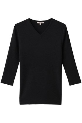 【ブラミンク/BLAMINK】のラメVネックニット 人気、トレンドファッション・服の通販 founy(ファニー) ファッション Fashion レディースファッション Fashion for Women トップス・カットソー Cut & Sew Tops ニット Knit Tops & Sweaters カジュアルプルオーバー・ニットトップス Pullovers & Knit Tops / Casual Pullovers Vネックトップス V-Neck Tops / V-Cut Neckline Shirts インナー Innerwear シルク Silk, 100% Silk シンプル Simple, Minimal デコルテ Décolleté, Neckline エレガント 上品 Elegant |ID:prp329100004719447