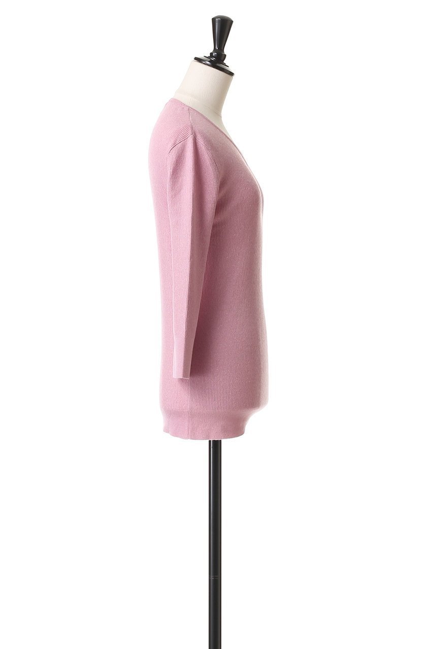 【ブラミンク/BLAMINK】のラメVネックニット 人気、トレンドファッション・服の通販 founy(ファニー) 　ファッション　Fashion　レディースファッション　Fashion for Women　トップス・カットソー　Cut & Sew Tops　ニット　Knit Tops & Sweaters　カジュアルプルオーバー・ニットトップス　Pullovers & Knit Tops / Casual Pullovers　Vネックトップス　V-Neck Tops / V-Cut Neckline Shirts　インナー　Innerwear　シルク　Silk, 100% Silk　シンプル　Simple, Minimal　デコルテ　Décolleté, Neckline　エレガント 上品　Elegant　新作・新入荷　New Arrivals / New In　other-3|ID: prp329100004719447 ipo3291000000034103471