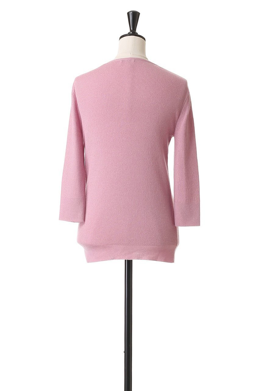 【ブラミンク/BLAMINK】のラメVネックニット 人気、トレンドファッション・服の通販 founy(ファニー) 　ファッション　Fashion　レディースファッション　Fashion for Women　トップス・カットソー　Cut & Sew Tops　ニット　Knit Tops & Sweaters　カジュアルプルオーバー・ニットトップス　Pullovers & Knit Tops / Casual Pullovers　Vネックトップス　V-Neck Tops / V-Cut Neckline Shirts　インナー　Innerwear　シルク　Silk, 100% Silk　シンプル　Simple, Minimal　デコルテ　Décolleté, Neckline　エレガント 上品　Elegant　新作・新入荷　New Arrivals / New In　other-4|ID: prp329100004719447 ipo3291000000034103472