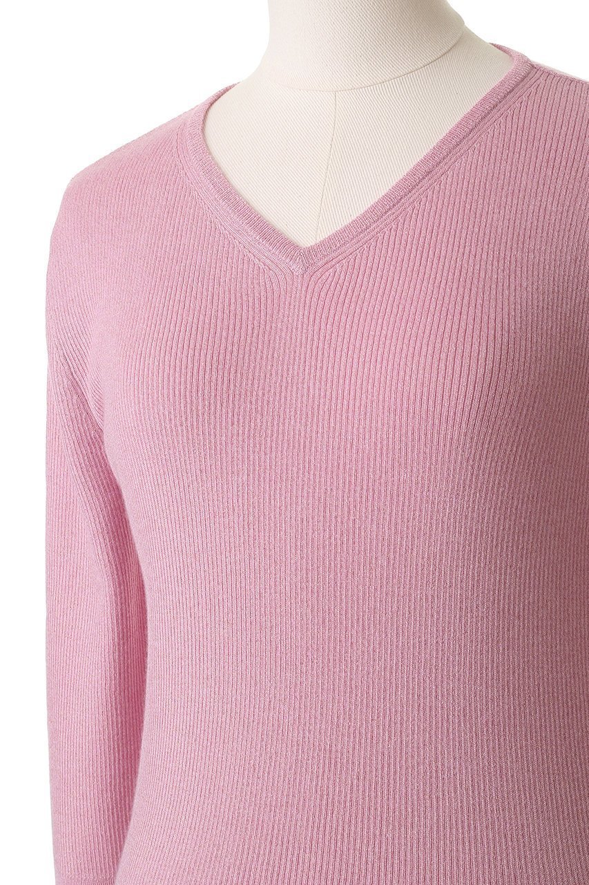 【ブラミンク/BLAMINK】のラメVネックニット 人気、トレンドファッション・服の通販 founy(ファニー) 　ファッション　Fashion　レディースファッション　Fashion for Women　トップス・カットソー　Cut & Sew Tops　ニット　Knit Tops & Sweaters　カジュアルプルオーバー・ニットトップス　Pullovers & Knit Tops / Casual Pullovers　Vネックトップス　V-Neck Tops / V-Cut Neckline Shirts　インナー　Innerwear　シルク　Silk, 100% Silk　シンプル　Simple, Minimal　デコルテ　Décolleté, Neckline　エレガント 上品　Elegant　新作・新入荷　New Arrivals / New In　other-5|ID: prp329100004719447 ipo3291000000034103473
