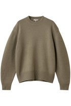 【ブラミンク/BLAMINK】の5Gウールカシミヤクルーネックニット オリーブ|ID:prp329100004719449