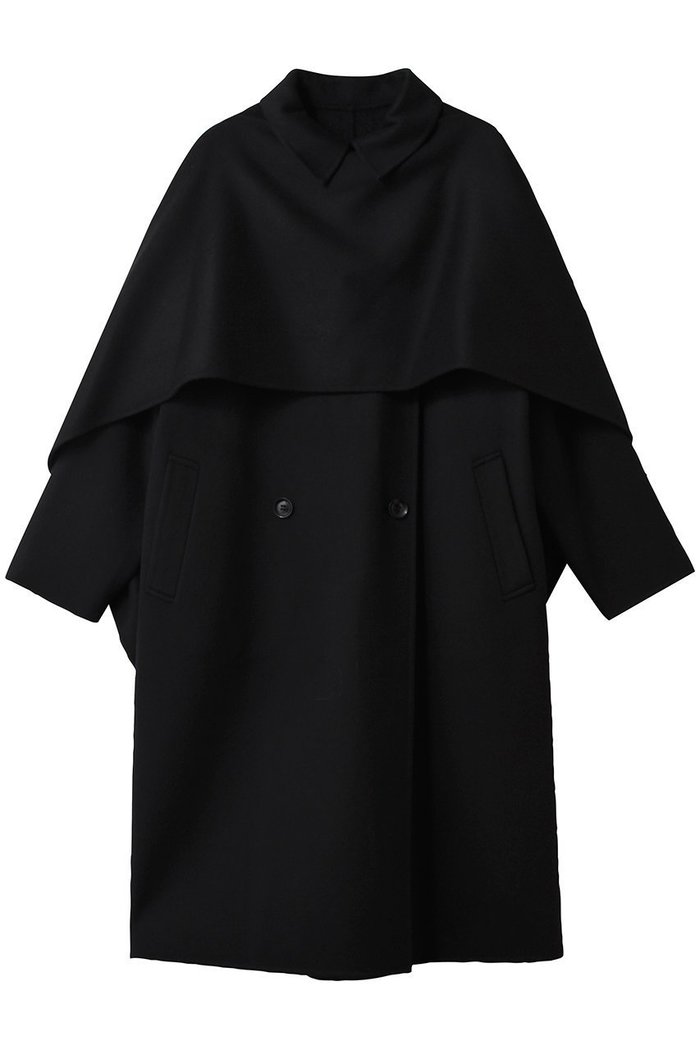 【エステータ/esteta】のウールリバー ケープ付き コート インテリア・キッズ・メンズ・レディースファッション・服の通販 founy(ファニー) https://founy.com/ ファッション Fashion レディースファッション Fashion for Women アウター Coat / Outerwear Collection コート・ロングコート・ピーコート Long Coats, Peacoats & More クラシカル Classical, Vintage-Inspired シンプル Simple, Minimal ジャケット Jacket, Outerwear ダブル Double, Double-Breasted デニム Denim, Jeans Material リュクス Luxury, Elegant, High-End, Chic ロング Long, Long-Length 新作・新入荷 New Arrivals / New In |ID: prp329100004719451 ipo3291000000034103494
