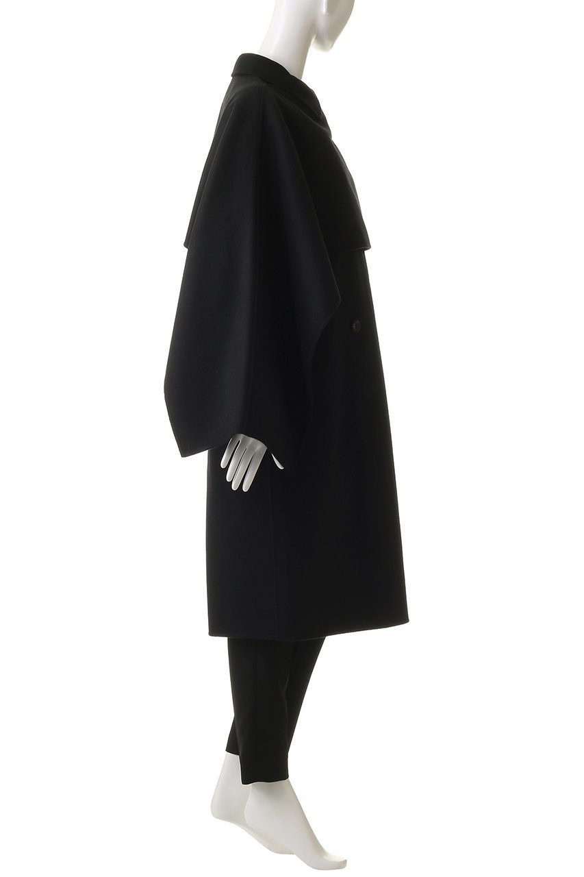【エステータ/esteta】のウールリバー ケープ付き コート 人気、トレンドファッション・服の通販 founy(ファニー) 　ファッション　Fashion　レディースファッション　Fashion for Women　アウター　Coat / Outerwear Collection　コート・ロングコート・ピーコート　Long Coats, Peacoats & More　クラシカル　Classical, Vintage-Inspired　シンプル　Simple, Minimal　ジャケット　Jacket, Outerwear　ダブル　Double, Double-Breasted　デニム　Denim, Jeans Material　リュクス　Luxury, Elegant, High-End, Chic　ロング　Long, Long-Length　新作・新入荷　New Arrivals / New In　other-3|ID: prp329100004719451 ipo3291000000034103498