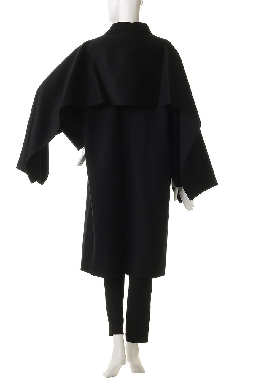 【エステータ/esteta】のウールリバー ケープ付き コート 人気、トレンドファッション・服の通販 founy(ファニー) 　ファッション　Fashion　レディースファッション　Fashion for Women　アウター　Coat / Outerwear Collection　コート・ロングコート・ピーコート　Long Coats, Peacoats & More　クラシカル　Classical, Vintage-Inspired　シンプル　Simple, Minimal　ジャケット　Jacket, Outerwear　ダブル　Double, Double-Breasted　デニム　Denim, Jeans Material　リュクス　Luxury, Elegant, High-End, Chic　ロング　Long, Long-Length　新作・新入荷　New Arrivals / New In　other-4|ID: prp329100004719451 ipo3291000000034103499