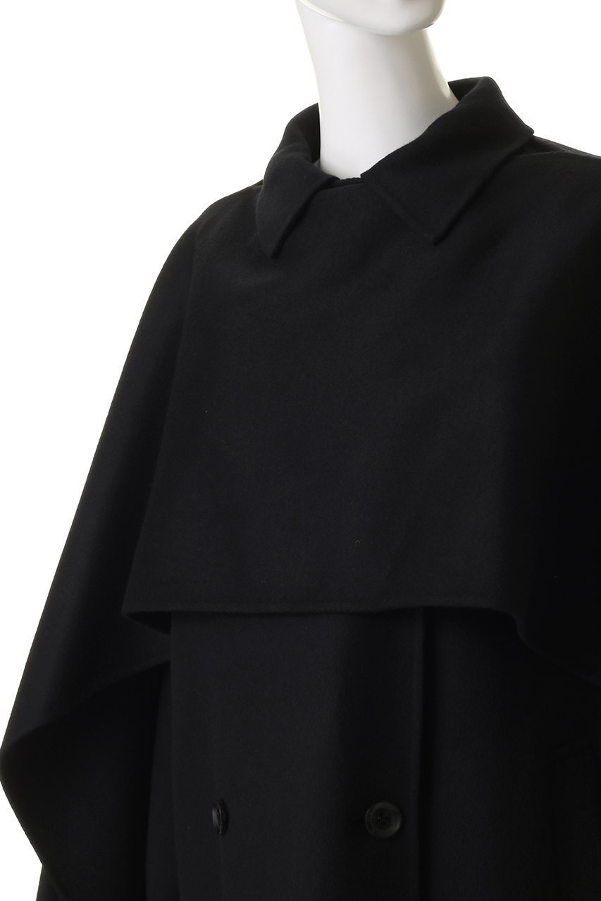 【エステータ/esteta】のウールリバー ケープ付き コート 人気、トレンドファッション・服の通販 founy(ファニー) 　ファッション　Fashion　レディースファッション　Fashion for Women　アウター　Coat / Outerwear Collection　コート・ロングコート・ピーコート　Long Coats, Peacoats & More　クラシカル　Classical, Vintage-Inspired　シンプル　Simple, Minimal　ジャケット　Jacket, Outerwear　ダブル　Double, Double-Breasted　デニム　Denim, Jeans Material　リュクス　Luxury, Elegant, High-End, Chic　ロング　Long, Long-Length　other-5|ID: prp329100004719451 ipo3291000000035708593