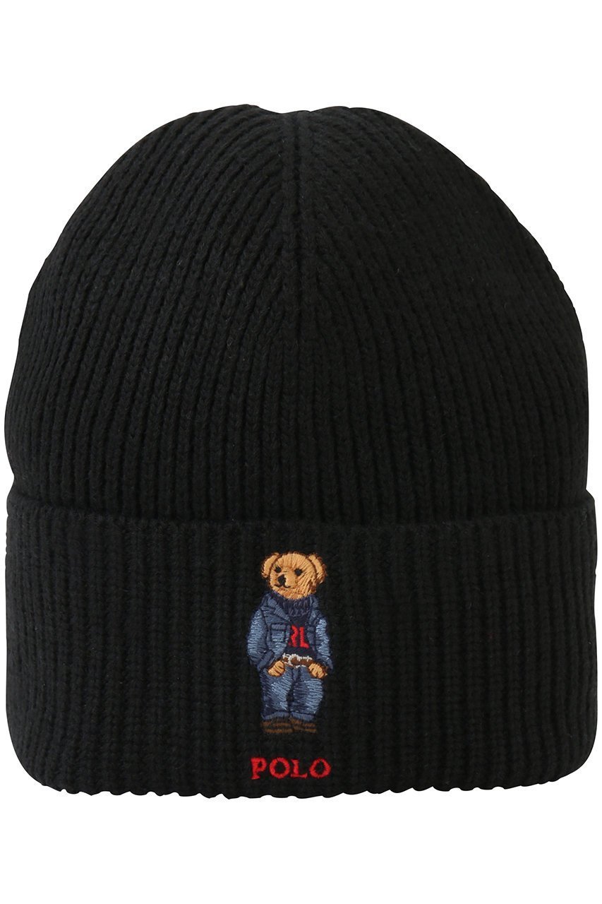 【ラルフローレン/RALPH LAUREN】の【MEN】【POLO RALPH LAUREN】ソリッド デニム ベア ビーニー インテリア・キッズ・メンズ・レディースファッション・服の通販 founy(ファニー) 　ファッション　Fashion　レディースファッション　Fashion for Women　トップス・カットソー　Cut & Sew Tops　ニット　Knit Tops & Sweaters　キャップ&ハット　Hats & Caps　ユニセックス　Unisex, Genderless　キャップ　Cap, Baseball Cap　シンプル　Simple, Minimal　デニム　Denim, Jeans Material　フォルム　Silhouette, Form　モチーフ　Motif, Design Theme　帽子　Hat, Headwear　新作・新入荷　New Arrivals / New In　ブラック|ID: prp329100004719455 ipo3291000000034103526