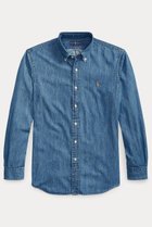 【ラルフローレン/RALPH LAUREN / MEN】の【MEN】【POLO RALPH LAUREN】カスタム フィット デニム シャツ ブルー|ID: prp329100004719460 ipo3291000000034103563