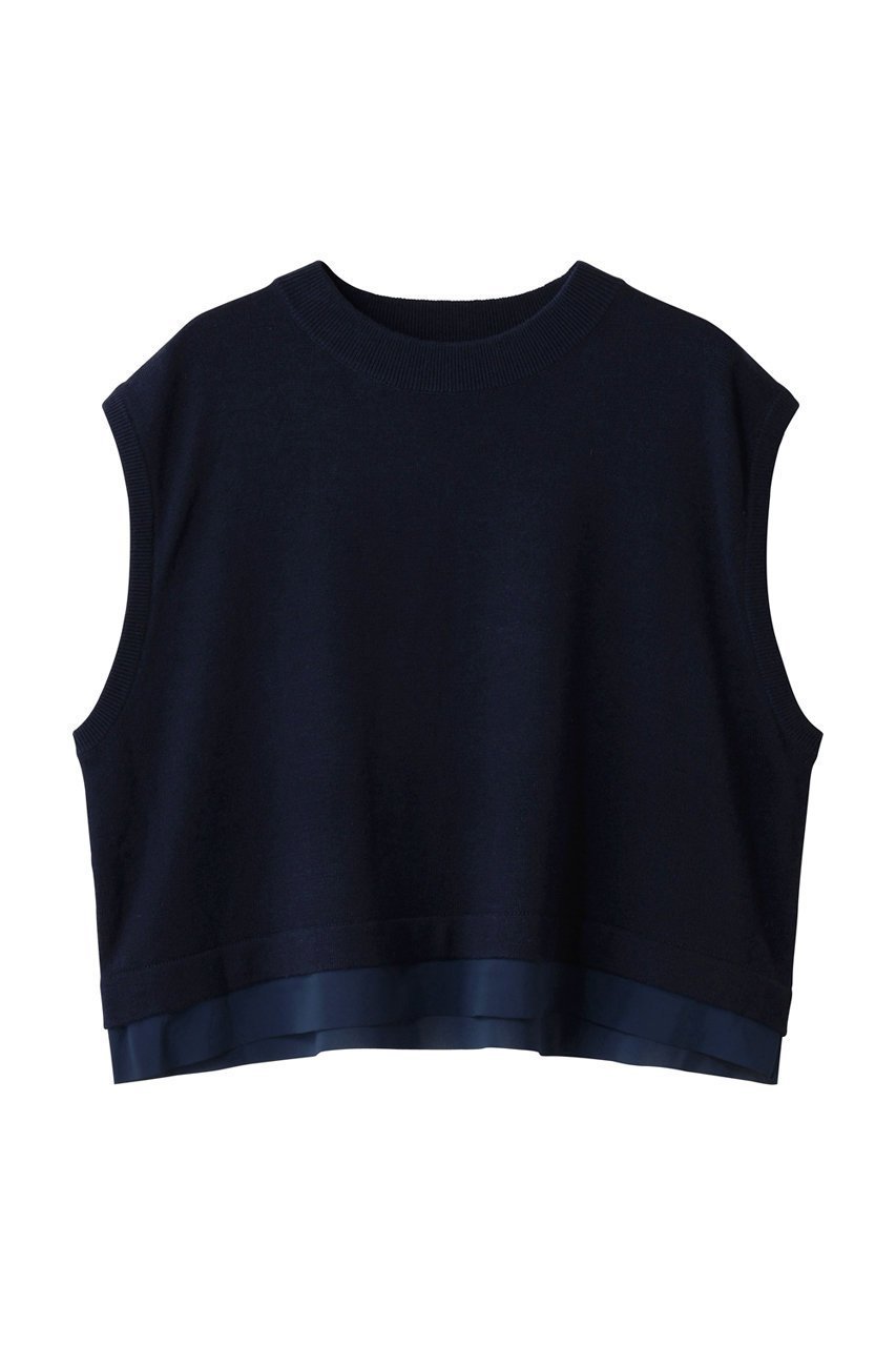 【ミズイロ インド/mizuiro ind】のchiffon frill hem vest ベスト 人気、トレンドファッション・服の通販 founy(ファニー) 　ファッション　Fashion　レディースファッション　Fashion for Women　トップス・カットソー　Cut & Sew Tops　ニット　Knit Tops & Sweaters　ベスト&ジレ / 重ね着スタイル　Vests & Gilets　カジュアルプルオーバー・ニットトップス　Pullovers & Knit Tops / Casual Pullovers　ショート　Short, Short Length　スリーブ　Sleeve, Long Sleeve / Short Sleeve　バランス　Balance, Style Balance　フレンチ　French, French Style　ベスト　Vest, Waistcoat　新作・新入荷　New Arrivals / New In　 other-1|ID: prp329100004720735 ipo3291000000034113856