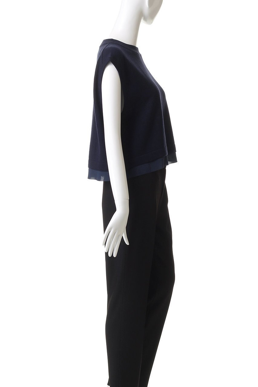 【ミズイロ インド/mizuiro ind】のchiffon frill hem vest ベスト 人気、トレンドファッション・服の通販 founy(ファニー) 　ファッション　Fashion　レディースファッション　Fashion for Women　トップス・カットソー　Cut & Sew Tops　ニット　Knit Tops & Sweaters　ベスト&ジレ / 重ね着スタイル　Vests & Gilets　カジュアルプルオーバー・ニットトップス　Pullovers & Knit Tops / Casual Pullovers　ショート　Short, Short Length　スリーブ　Sleeve, Long Sleeve / Short Sleeve　バランス　Balance, Style Balance　フレンチ　French, French Style　ベスト　Vest, Waistcoat　新作・新入荷　New Arrivals / New In　other-3|ID: prp329100004720735 ipo3291000000034113861