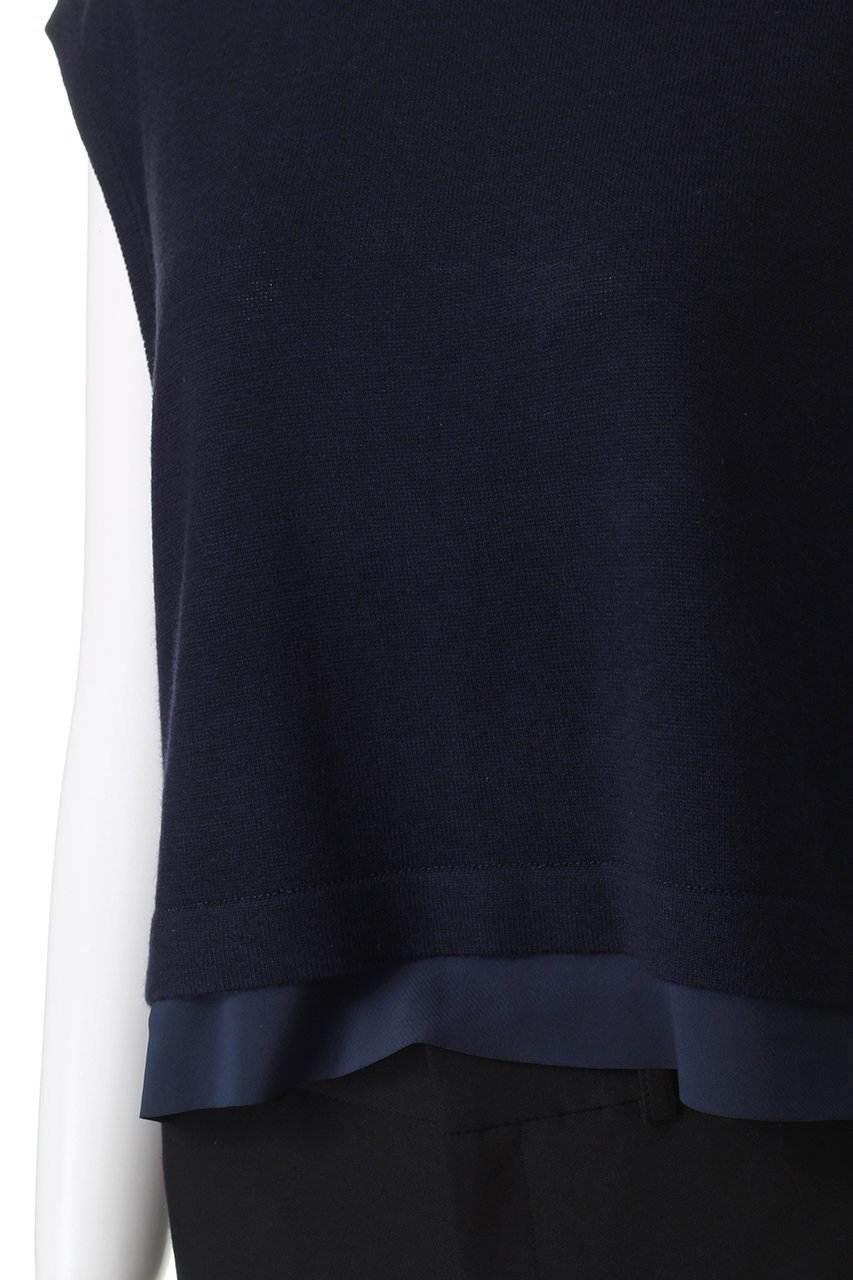 【ミズイロ インド/mizuiro ind】のchiffon frill hem vest ベスト 人気、トレンドファッション・服の通販 founy(ファニー) 　ファッション　Fashion　レディースファッション　Fashion for Women　トップス・カットソー　Cut & Sew Tops　ニット　Knit Tops & Sweaters　ベスト&ジレ / 重ね着スタイル　Vests & Gilets　カジュアルプルオーバー・ニットトップス　Pullovers & Knit Tops / Casual Pullovers　ショート　Short, Short Length　スリーブ　Sleeve, Long Sleeve / Short Sleeve　バランス　Balance, Style Balance　フレンチ　French, French Style　ベスト　Vest, Waistcoat　新作・新入荷　New Arrivals / New In　other-5|ID: prp329100004720735 ipo3291000000034113863