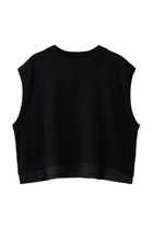 【ミズイロ インド/mizuiro ind】のシフォンフリルヘムベスト black|ID: prp329100004720735 ipo3291000000035754400