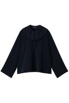 【ミズイロ インド/mizuiro ind】のpleats collar shirt P/O プルオーバー navy|ID: prp329100004720736 ipo3291000000034113866